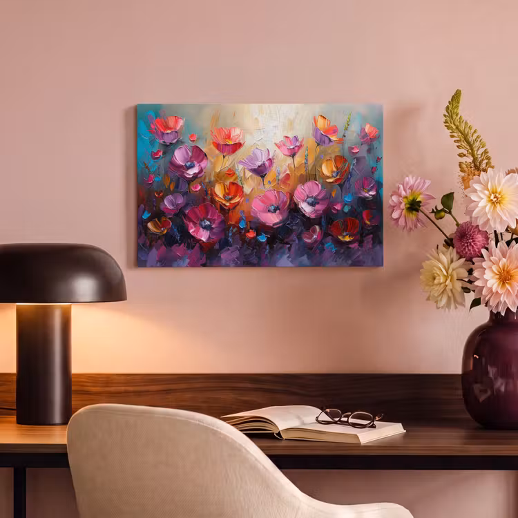 Canvas schilderij - Bloemen - Botanisch - Kunst - Roze - Natuur — 4