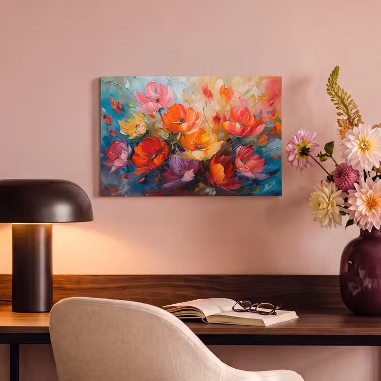 Canvas schilderij - Bloemen - Kunst - Watercolor - Botanisch — 4