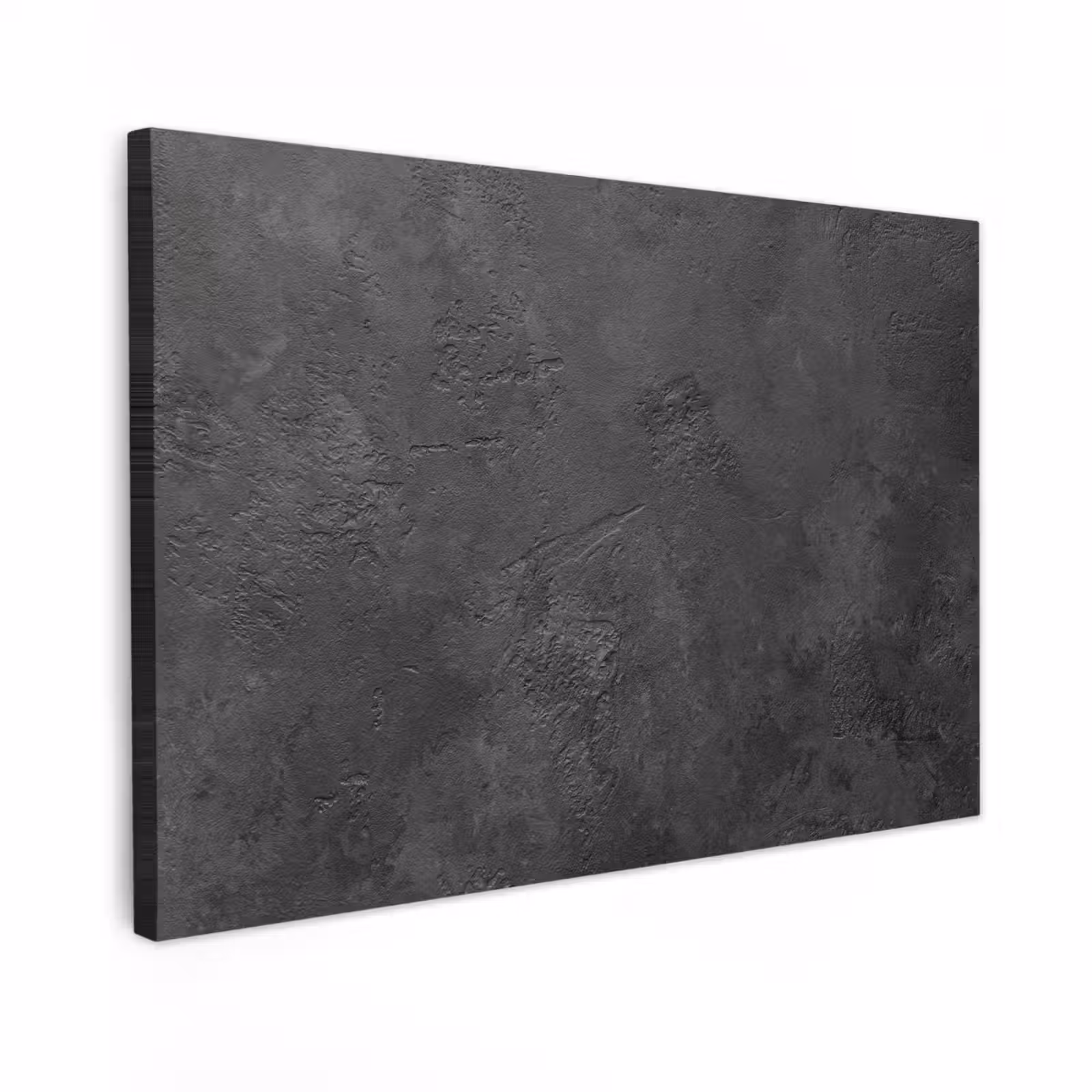 Canvas schilderij - Beton - Structuur - Industrieel - Zwart - Grijs — 1