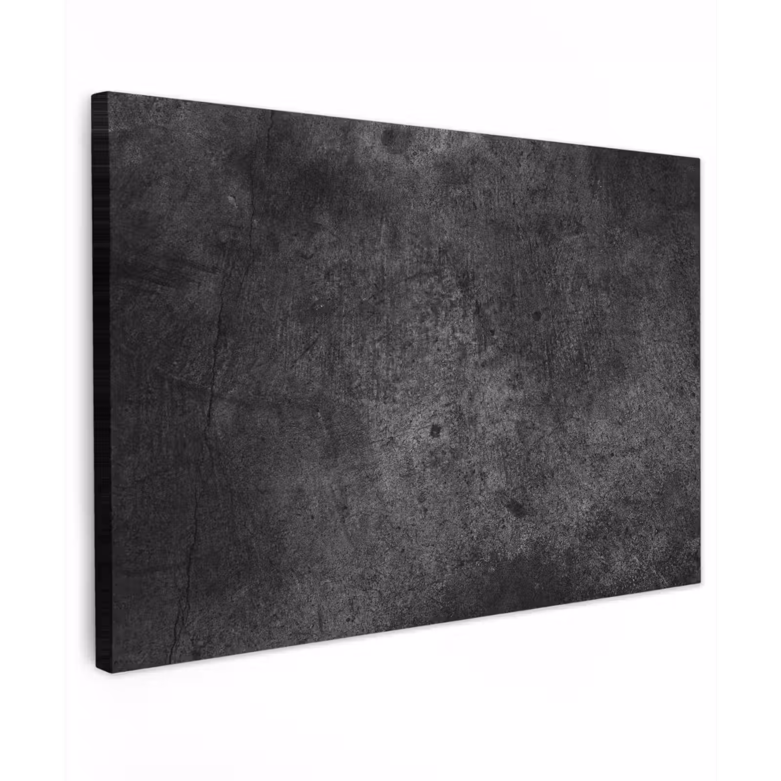 Canvas schilderij - Beton - Structuur - Retro - Zwart - Grijs - Rustiek — 1