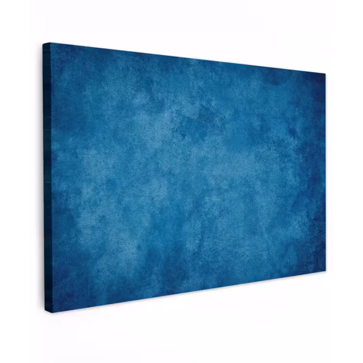 Canvas schilderij - Beton - Blauw - Vintage - Structuur - Industrieel — 1