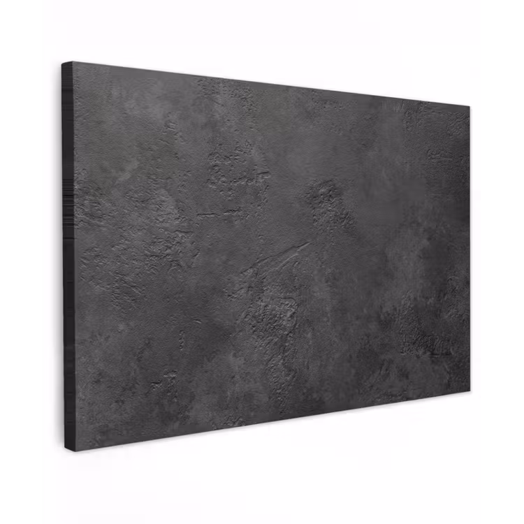 Canvas schilderij - Beton - Structuur - Industrieel - Zwart - Grijs — 1