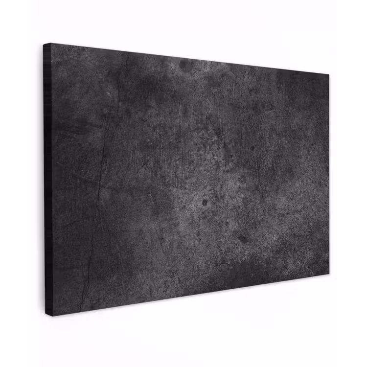 Canvas schilderij - Beton - Structuur - Retro - Zwart - Grijs - Rustiek — 1