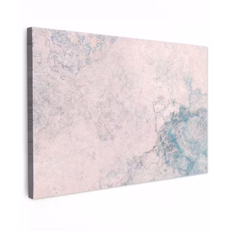 Canvas schilderij - Cement - Beton - Retro - Industrieel - Wit - Blauw — 1