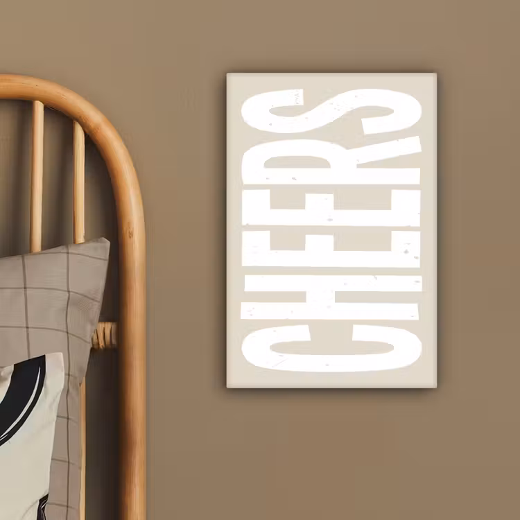 Canvas schilderij - Cheers - Feest - Japandi - Vintage — 3