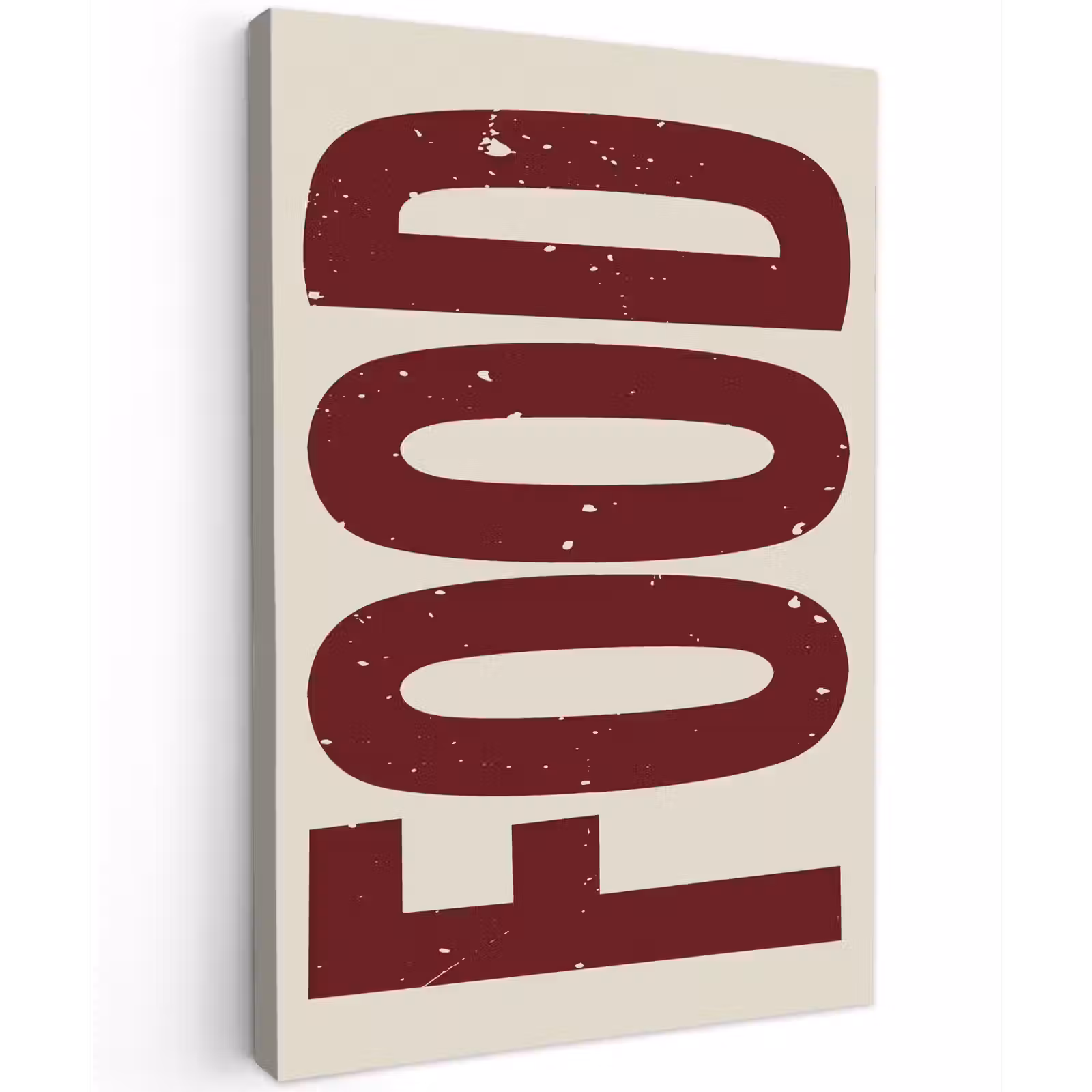 Canvas schilderij - Eten - Japandi - Rood - Decoratie — 1