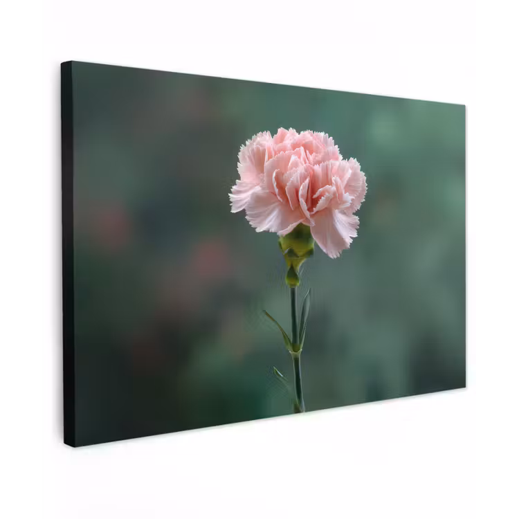 Canvas schilderij - Anjer - Roze - Bloemblaadjes — 1