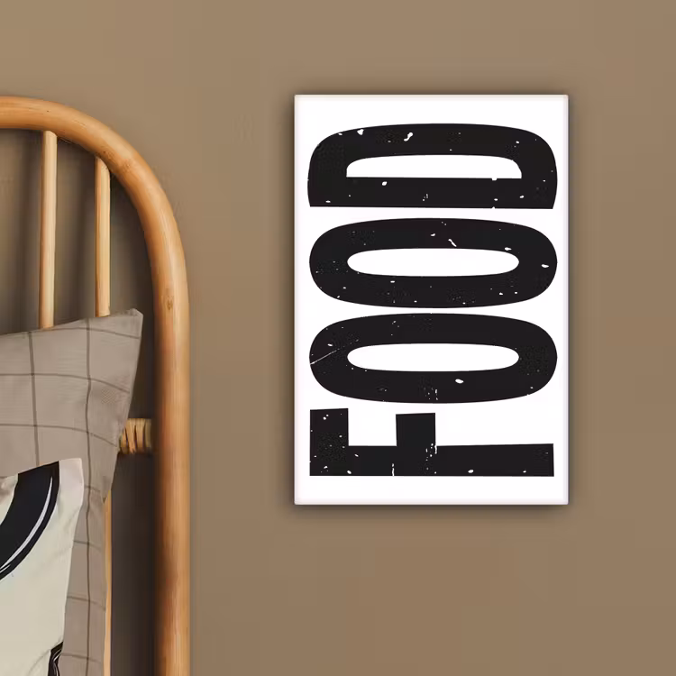 Canvas schilderij - Food - Zwart - Wit - Decoratie — 3