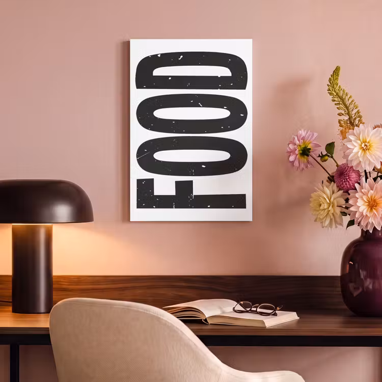 Canvas schilderij - Food - Zwart - Wit - Decoratie — 4