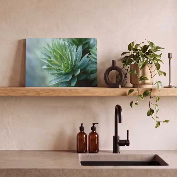 Canvas schilderij - Blad - Plant - Groen - Textuur — 3