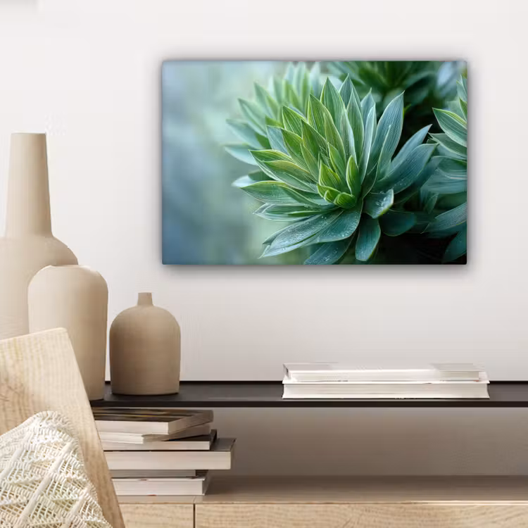 Canvas schilderij - Blad - Plant - Groen - Textuur — 5