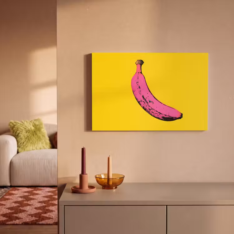 Canvas schilderij - Banaan - Grafisch - Geel — 2