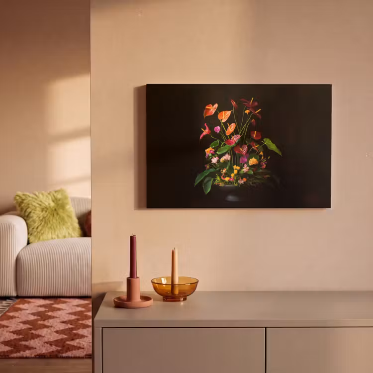 Canvas schilderij - Bloemen - Vaas - Kleurrijk — 2