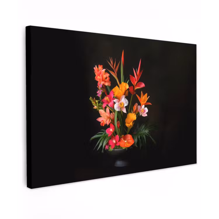 Canvas schilderij - Boeket - Bloemen - Exotisch — 1