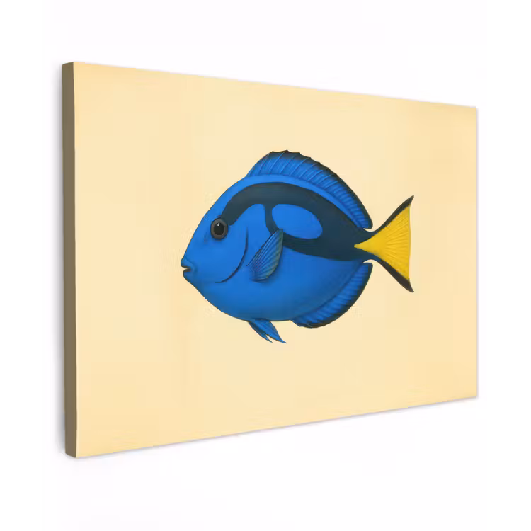 Canvas schilderij - Blauw - Dory - Vis - Staartvin — 1
