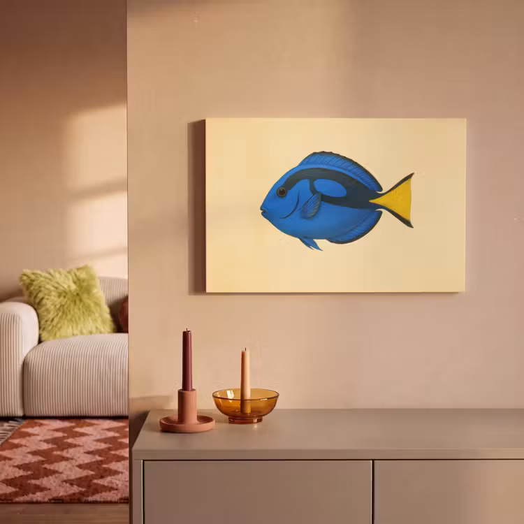 Canvas schilderij - Blauw - Dory - Vis - Staartvin — 2