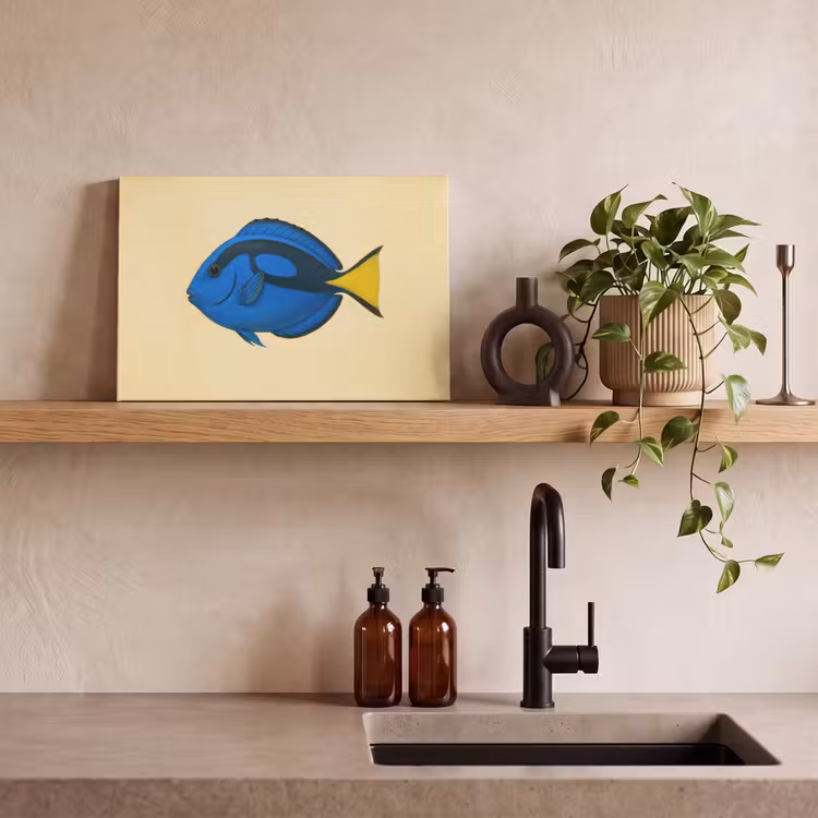 Canvas schilderij - Blauw - Dory - Vis - Staartvin — 3