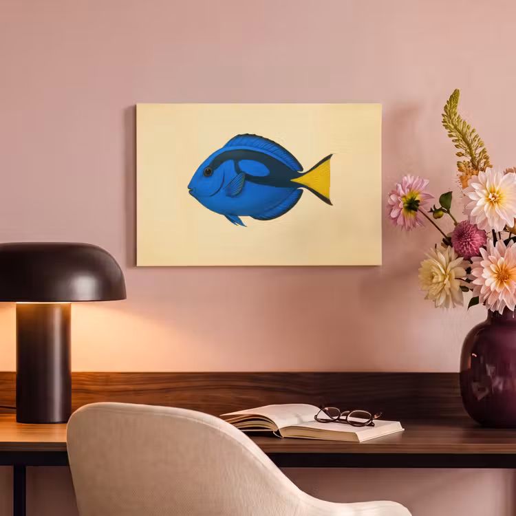 Canvas schilderij - Blauw - Dory - Vis - Staartvin — 4