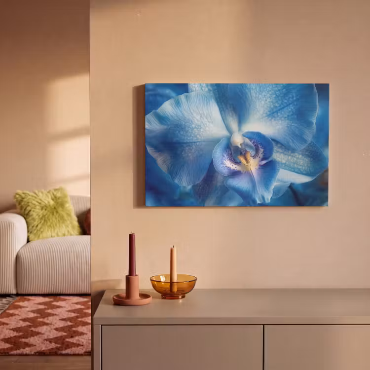 Canvas schilderij - Blauw - Orchidee - Elegeant — 2
