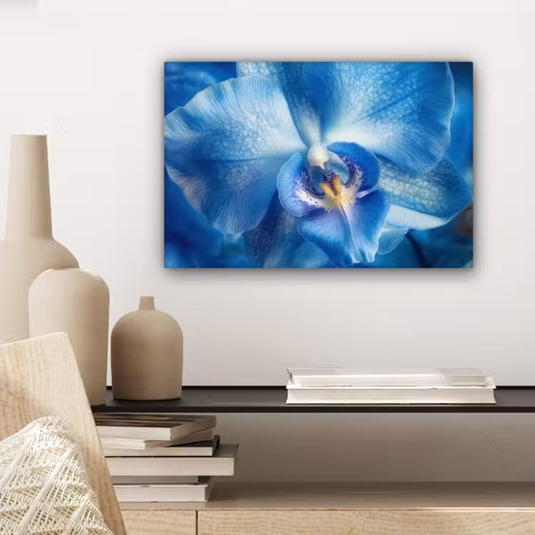 Canvas schilderij - Blauw - Orchidee - Elegeant — 5