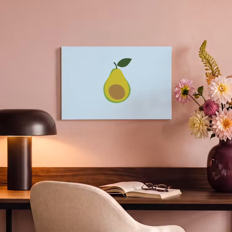 Canvas schilderij - Avocado - Illustratie - Groene - Vrucht — 4