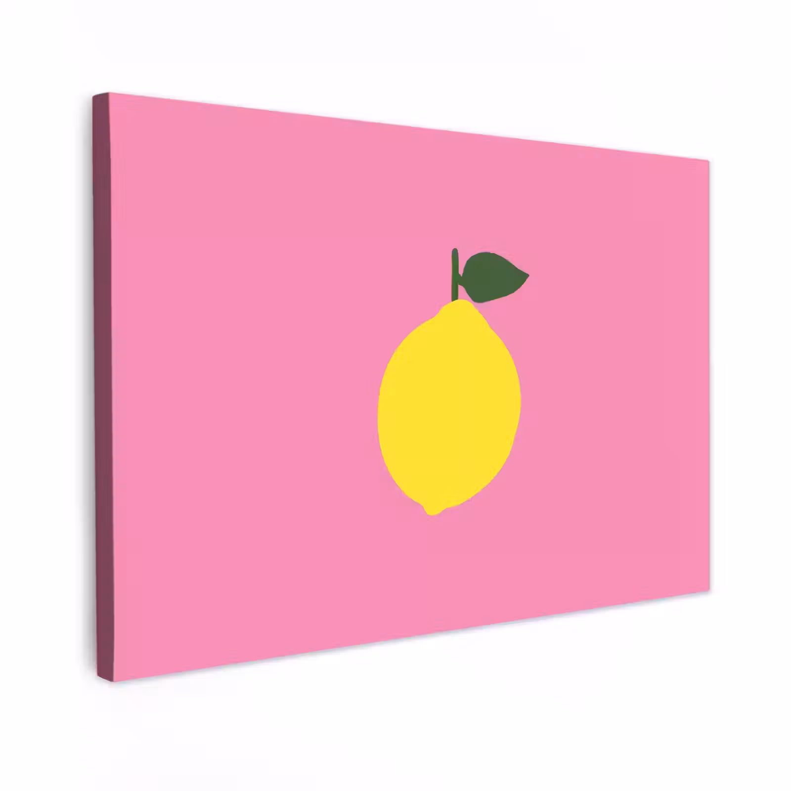Canvas schilderij - Citroen - Geel - Fris — 1