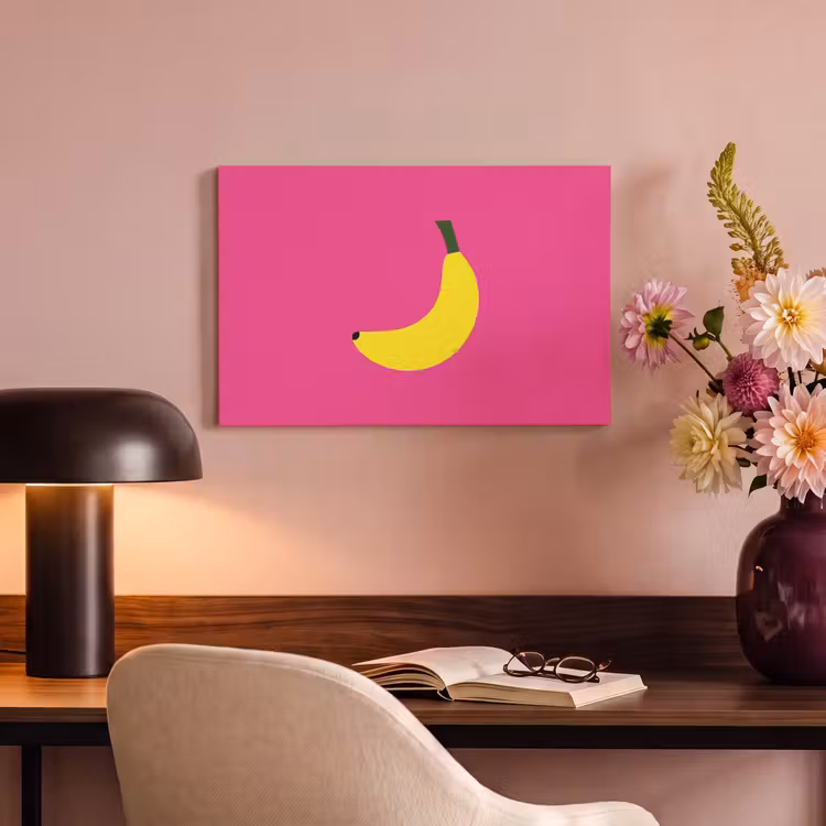 Canvas schilderij - Banaan - Geel - Fruit — 4