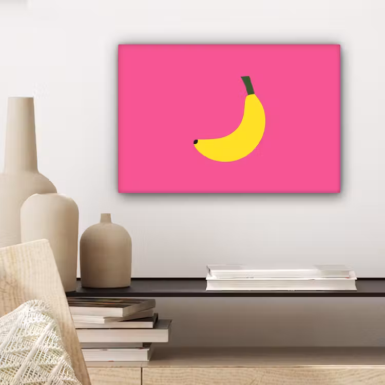 Canvas schilderij - Banaan - Geel - Fruit — 5