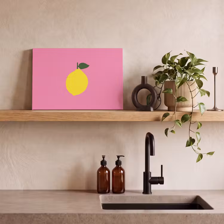 Canvas schilderij - Citroen - Geel - Fris — 3