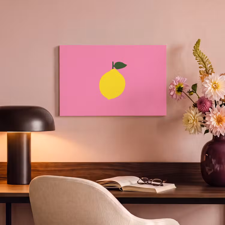 Canvas schilderij - Citroen - Geel - Fris — 4