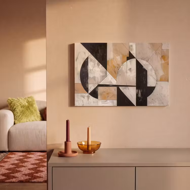 Canvas schilderij - Abstract - Modern - Geometrisch - Pastel — 2