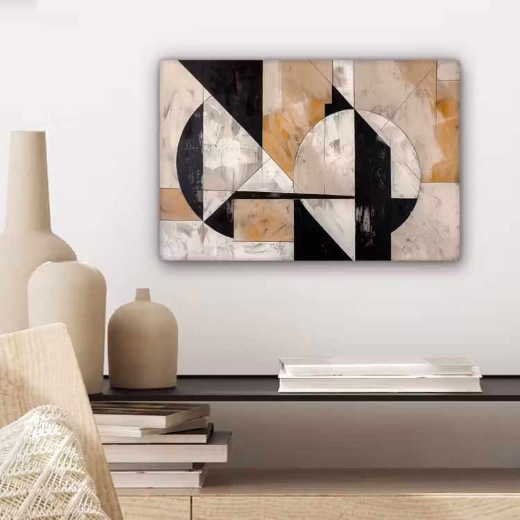 Canvas schilderij - Abstract - Modern - Geometrisch - Pastel — 5