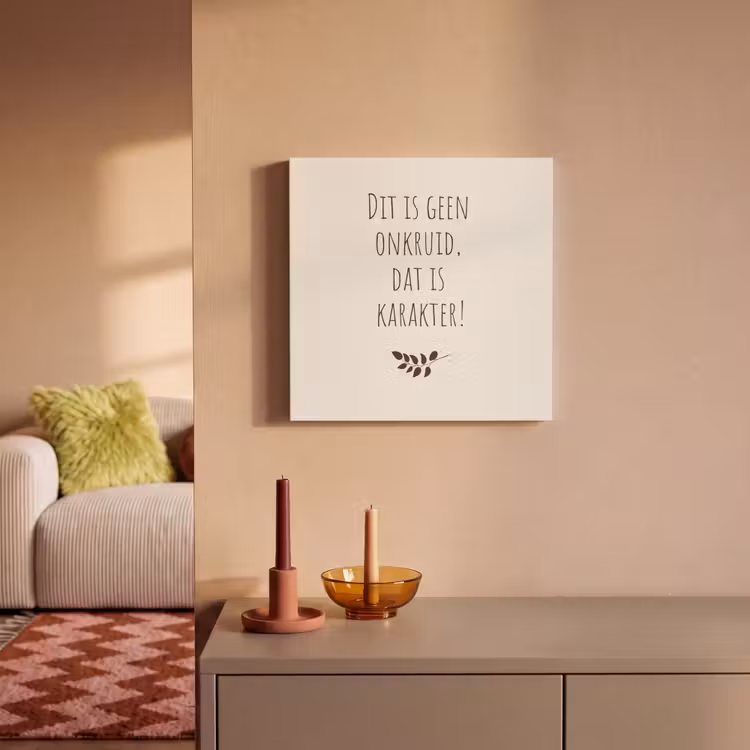 Canvas schilderij - Bruin - Minimalistisch - Quote - Zomer — 1