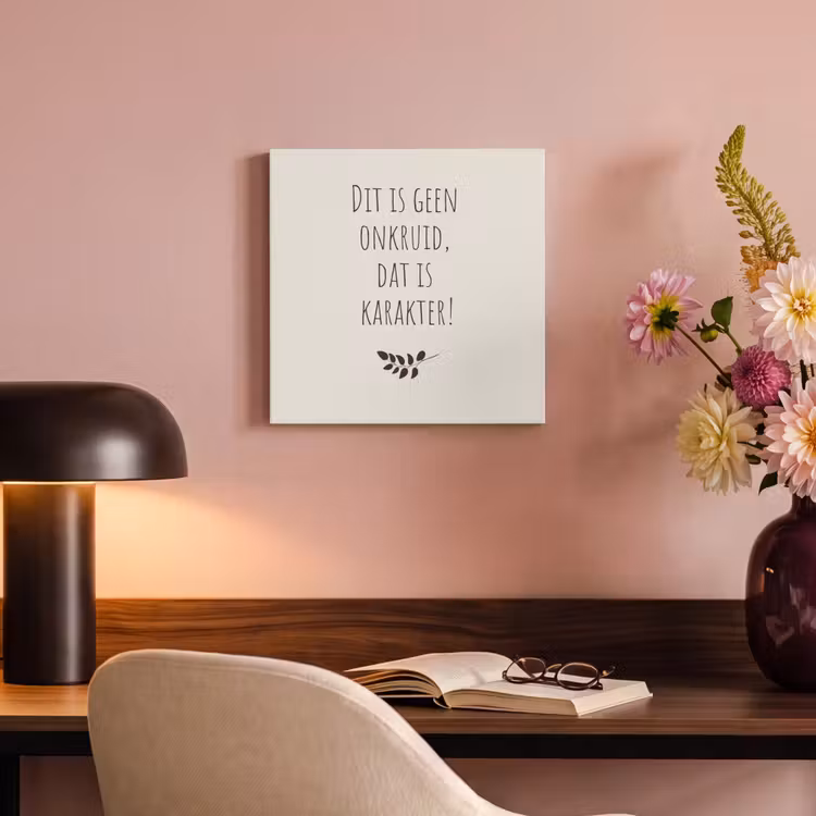 Canvas schilderij - Bruin - Minimalistisch - Quote - Zomer — 2