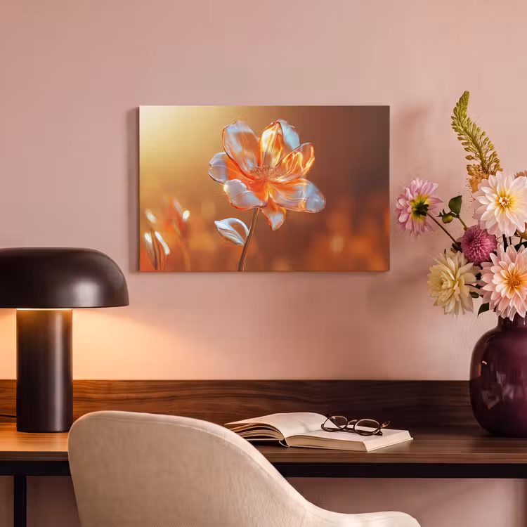 Canvas schilderij - Glazen - Bloem - Zonlicht — 4