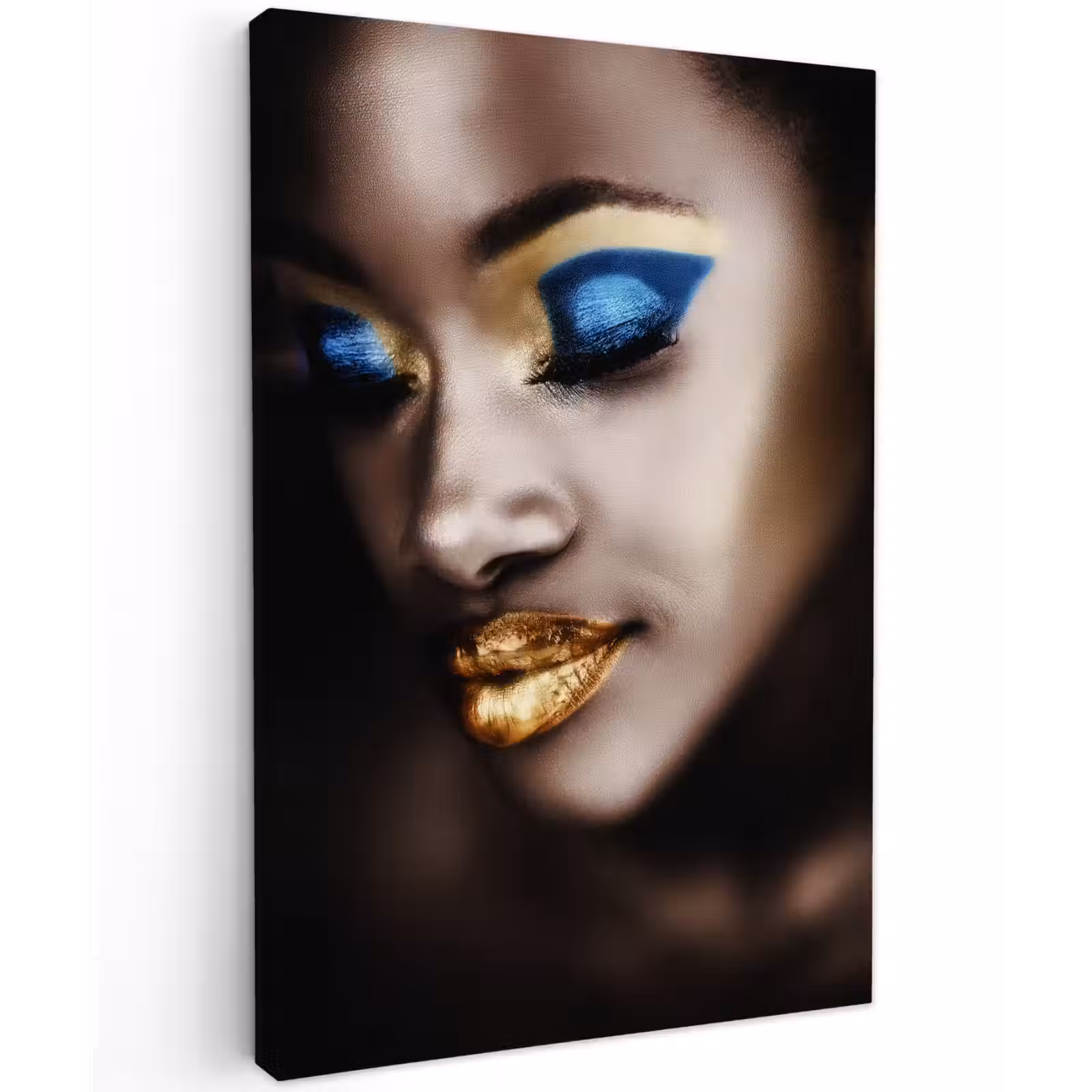 Canvas schilderij - Black and Gold - Vrouw - Make up — 1