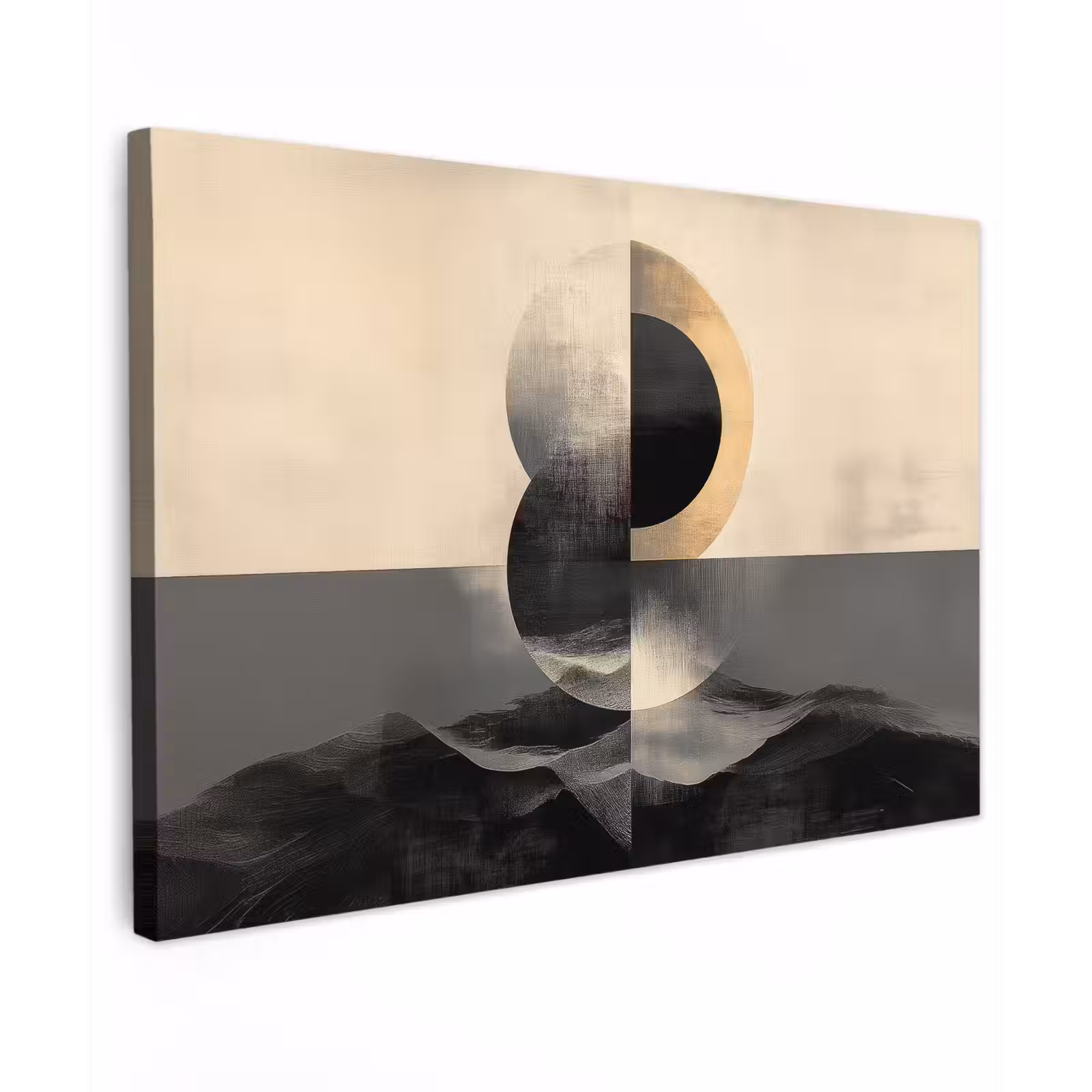 Canvas schilderij - Cirkels - Schaduw - Abstract — 1