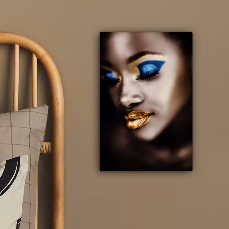 Canvas schilderij - Black and Gold - Vrouw - Make up — 3