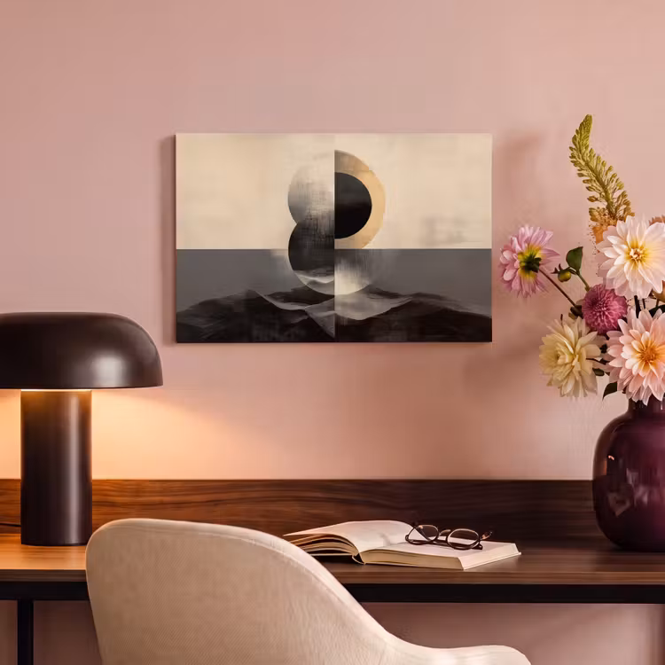 Canvas schilderij - Cirkels - Schaduw - Abstract — 4
