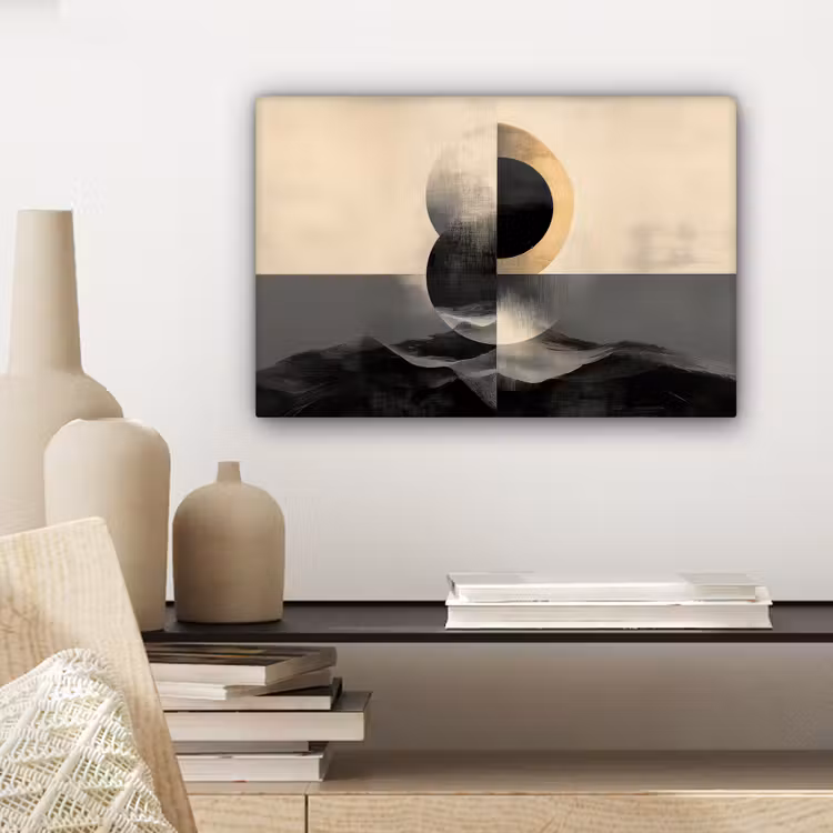 Canvas schilderij - Cirkels - Schaduw - Abstract — 5