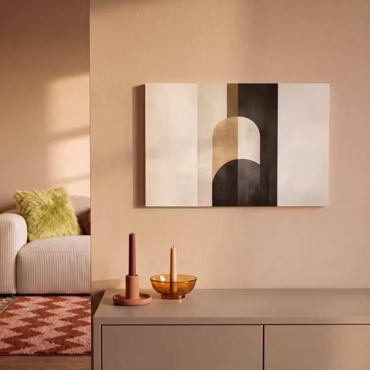 Canvas schilderij - Geometrische - Vormen - Wit — 2