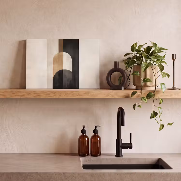 Canvas schilderij - Geometrische - Vormen - Wit — 3