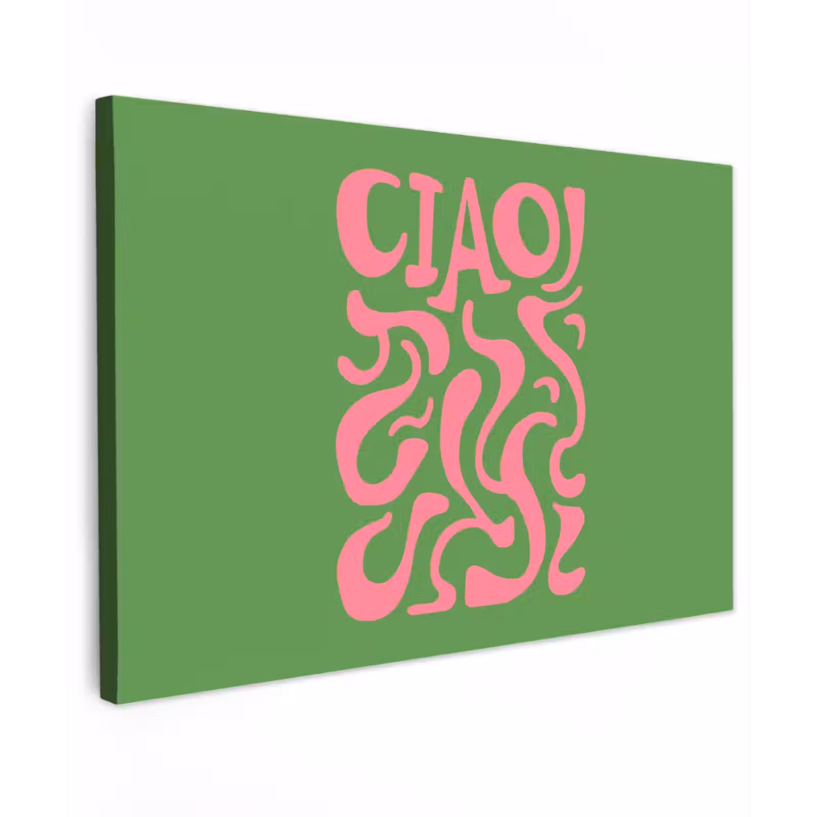 Canvas schilderij - Abstract - Roze - Ciao - Vormen — 1