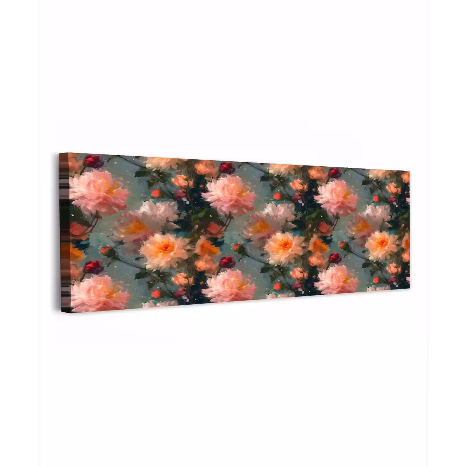 Canvas schilderij - Dahlia - Bloemen - Patroon — 1