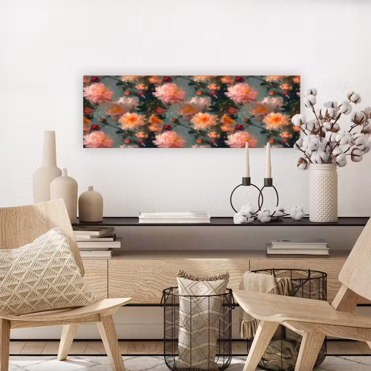 Canvas schilderij - Dahlia - Bloemen - Patroon — 5