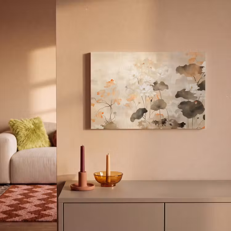 Canvas schilderij - Bloemen - Japandi - Wabi sabi — 2