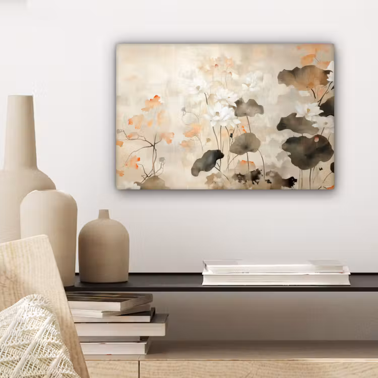 Canvas schilderij - Bloemen - Japandi - Wabi sabi — 5