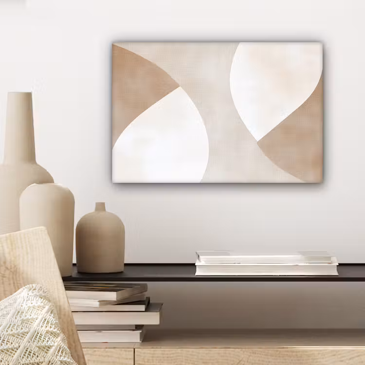 Canvas schilderij - Bruin - Japandi - Abstract — 5