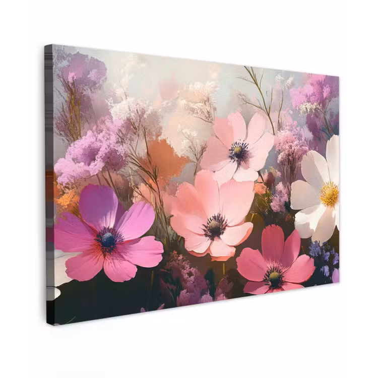 Canvas schilderij - Bloemen - Kleurrijk - Bloei — 1