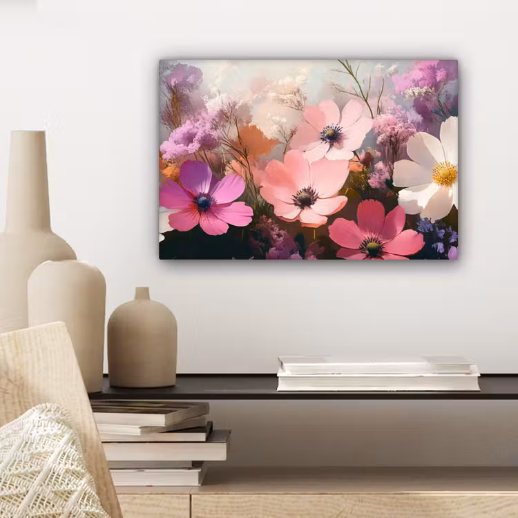Canvas schilderij - Bloemen - Kleurrijk - Bloei — 5